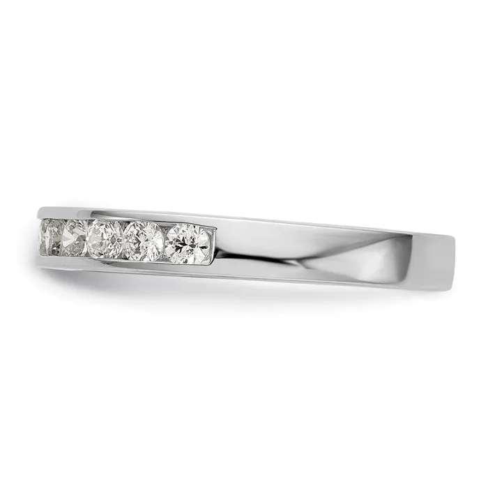 032ct CZ Solid Real 14k White Gold Wedding Wedding Band Ring Goldia Rings