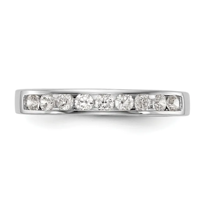 032ct CZ Solid Real 14k White Gold Wedding Wedding Band Ring Goldia Rings