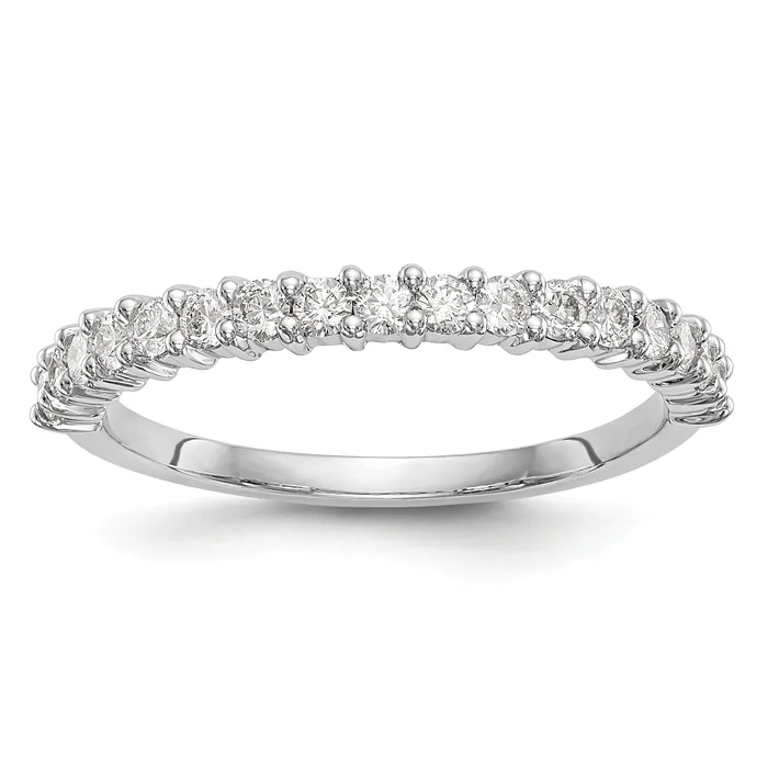 040ct CZ Solid Real 14K White Gold Wedding Band Ring Goldia Rings