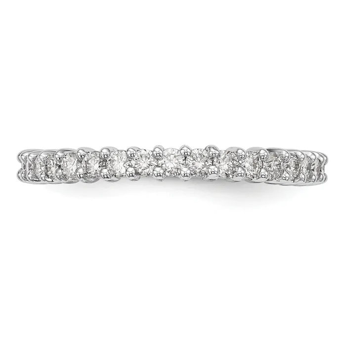 040ct CZ Solid Real 14K White Gold Wedding Band Ring Goldia Rings