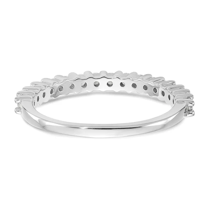 040ct CZ Solid Real 14K White Gold Wedding Band Ring Goldia Rings