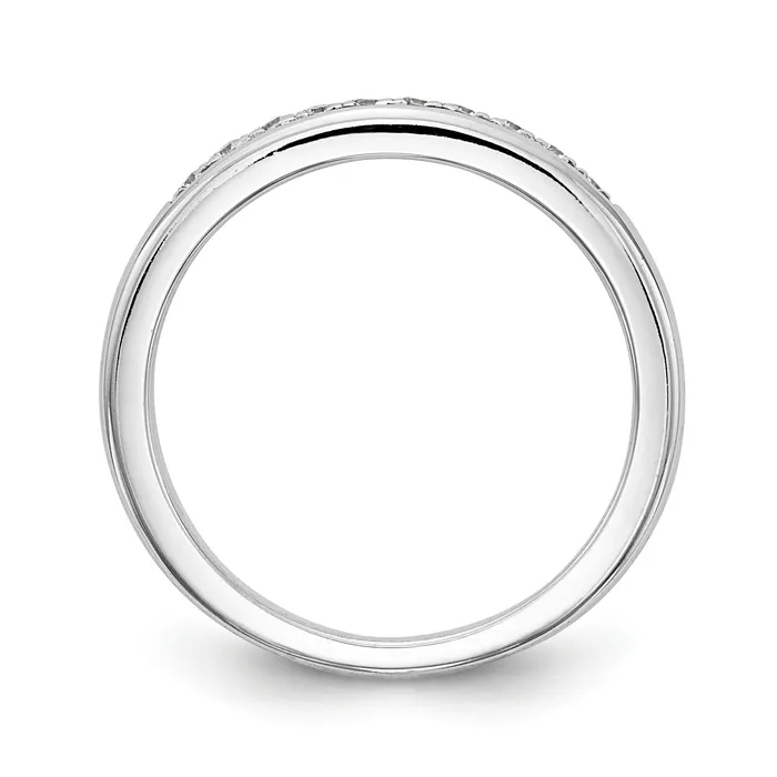040ct CZ Solid Real 14k White Gold Wedding Wedding Band Ring Goldia Rings