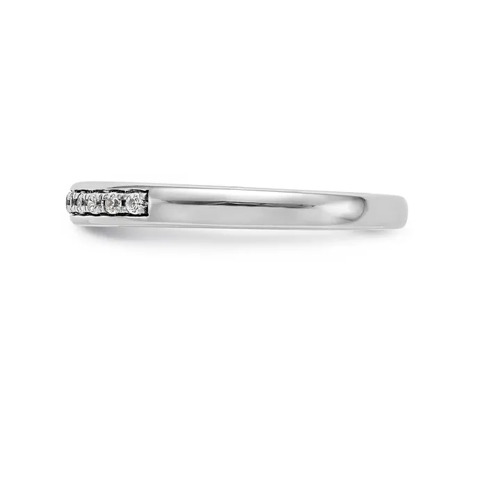 040ct CZ Solid Real 14k White Gold Wedding Wedding Band Ring Goldia Rings