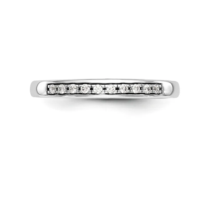 040ct CZ Solid Real 14k White Gold Wedding Wedding Band Ring Goldia Rings