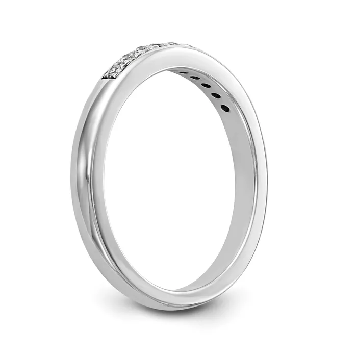 040ct CZ Solid Real 14k White Gold Wedding Wedding Band Ring Goldia Rings