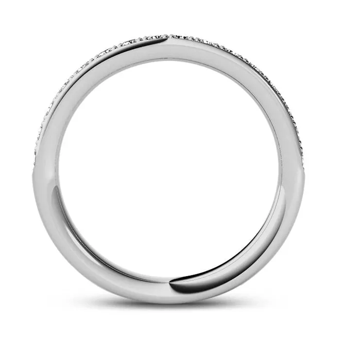 050 CT TW Natural Diamond Wedding Band in Solid 10K White Gold Goldia Rings 050 CT TW Natural Diamond Wedding Band in Solid 10K White Gold Goldia Rings