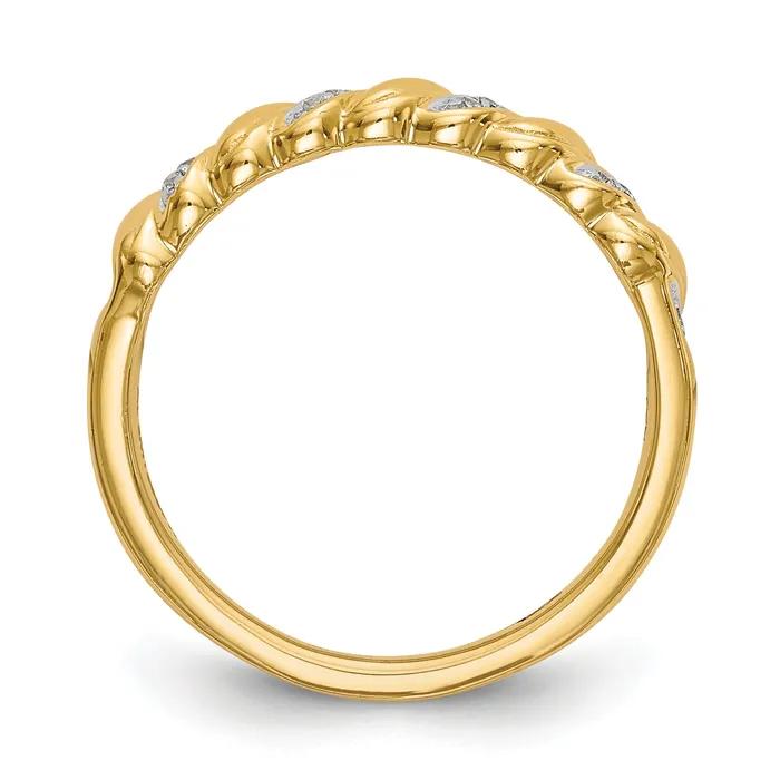 056ct CZ Solid Real 14K Wedding Wedding Band Ring Goldia Rings