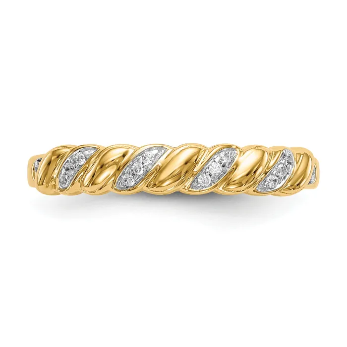 056ct CZ Solid Real 14K Wedding Wedding Band Ring Goldia Rings