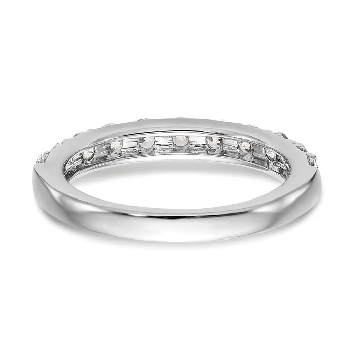 100ct CZ Solid Real 14k White Gold Wedding Wedding Band Ring Goldia Rings