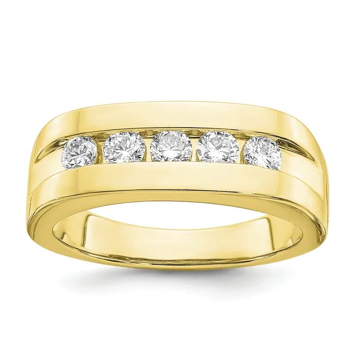 10k Yellow Gold 34 Ct Lab Grown Diamond VSSI G Mens Band Ring Goldia Rings 10k Yellow Gold 34 Ct Lab Grown Diamond VSSI G Mens Band Ring Goldia Rings