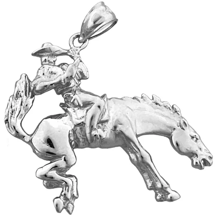 14K Gold Bucking Bronco Horse Pendant Goldia PreStyled Sets