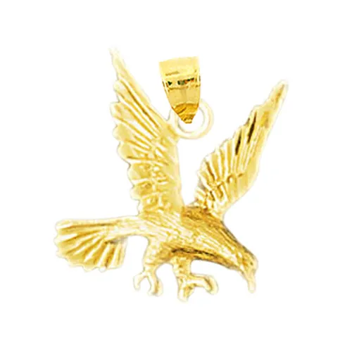 14K Gold Eagle Charm Goldia Charm Necklaces