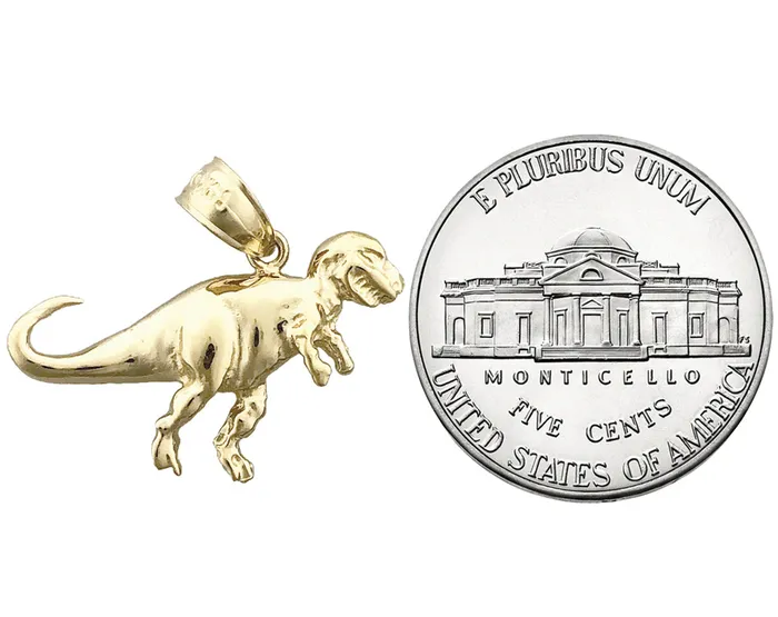 14K Gold T Rex Charm Goldia Charm Necklaces