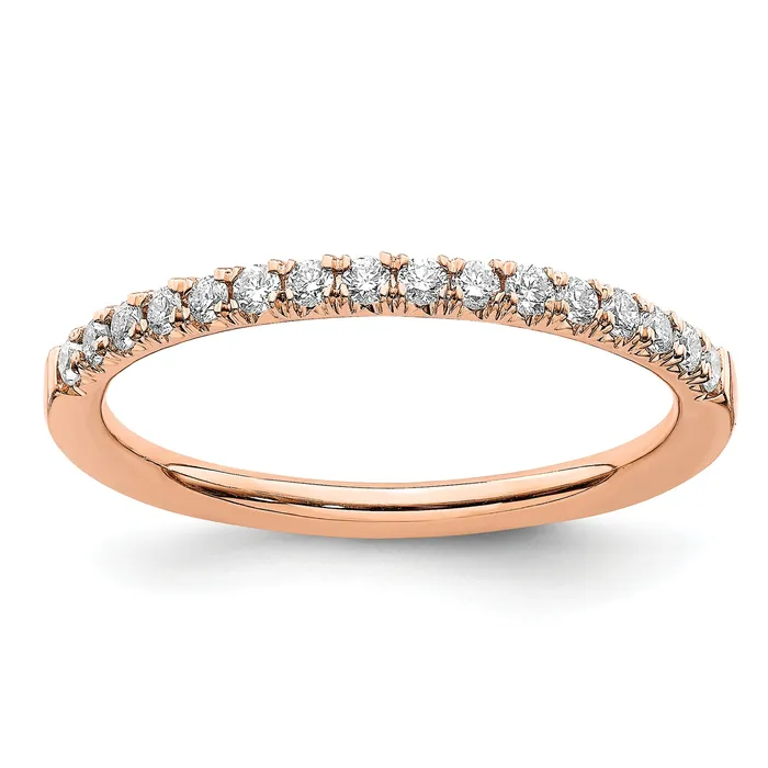 14k Rose Gold 14 Ct Lab Grown Diamond VSSI G Wedding Band Ring Goldia Rings 14k Rose Gold 14 Ct Lab Grown Diamond VSSI G Wedding Band Ring Goldia Rings