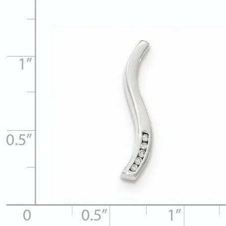 14k White Gold Diamond Chain Slide Goldiacom Necklaces