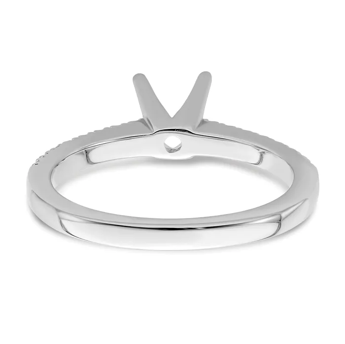 14K White Gold Lab Grown Diamond VSSI FGH Engagement Ring Goldia Rings
