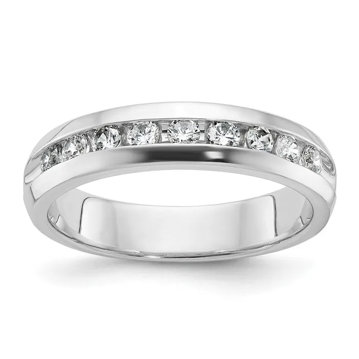 14k White Gold Mens Diamond Ring Mounting Goldia Rings