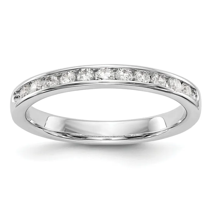 14k White Gold True Origin Lab Grown SIVS Near Colorless 13 Ct Round Diamond Mens Channel Band Ring Goldia Rings 14k White Gold True Origin Lab Grown SIVS Near Colorless 13 Ct Round Diamond Mens Channel Band Ring Goldia Rings