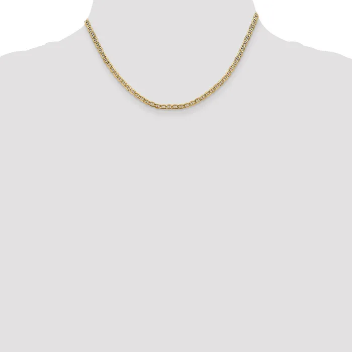 14K Yellow Gold 16 inch 32mm SemiSolid Anchor with Lobster Clasp Chain Necklace MDS Necklaces 14K Yellow Gold 16 inch 32mm SemiSolid Anchor with Lobster Clasp Chain Necklace MDS Necklaces