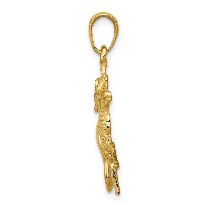 14k Yellow Gold Deer Running Pendant Goldia PreStyled Sets