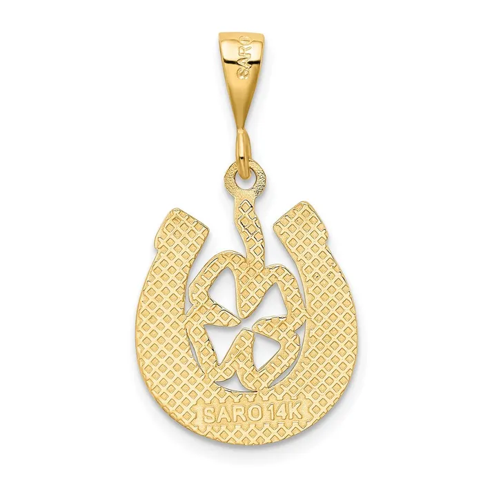 14k Yellow Gold Good Luck Clover Pendant Goldia PreStyled Sets