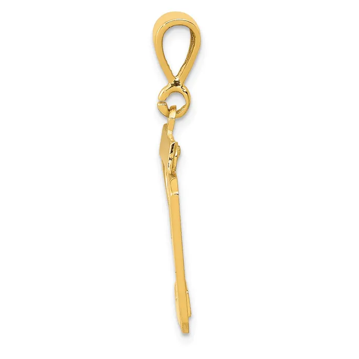 14k Yellow Gold Medium Polished Number 29 Charm Goldia Charm Necklaces