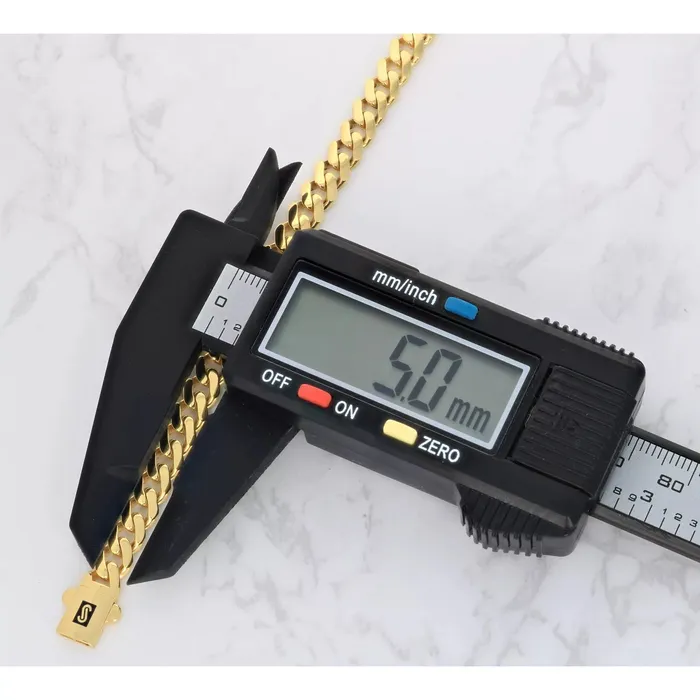 14K Yellow Gold Miami Cuban 5mm Royal Monaco Chain Bracelet 7 75 8 85 9 Goldiacom Bracelets
