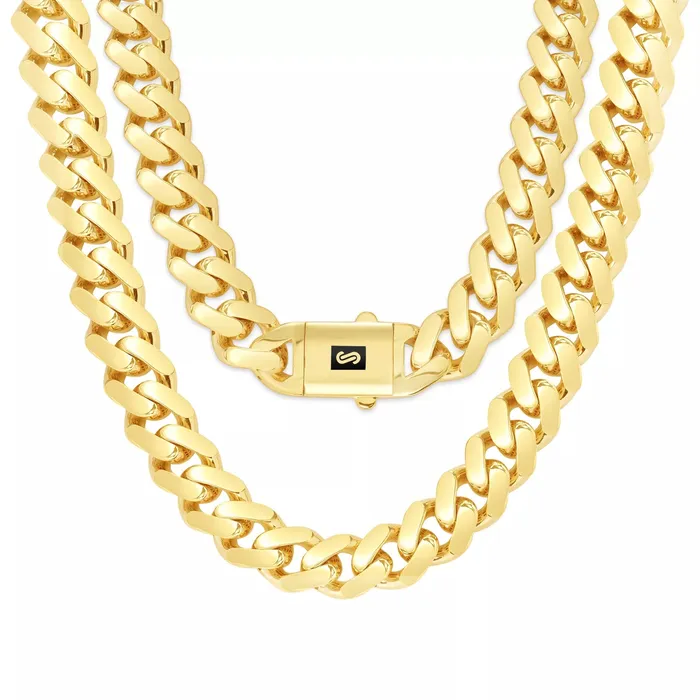 14K Yellow Gold Miami Cuban 9mm Royal Monaco Curb Link Chain Necklace 18 30 Goldiacom Necklaces 14K Yellow Gold Miami Cuban 9mm Royal Monaco Curb Link Chain Necklace 18 30 Goldiacom Necklaces