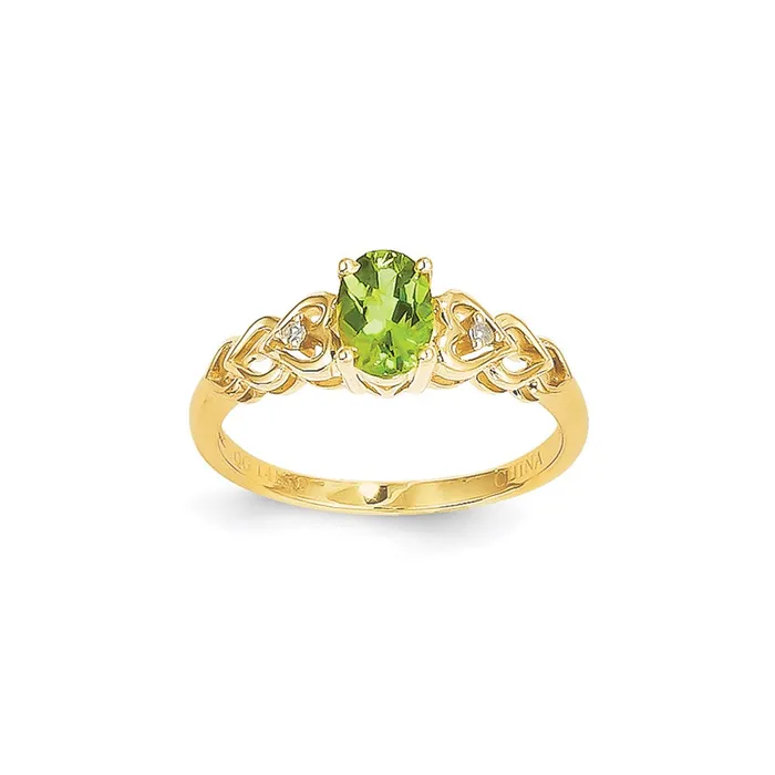 14k Yellow Gold PE Dia Ring Goldia Rings
