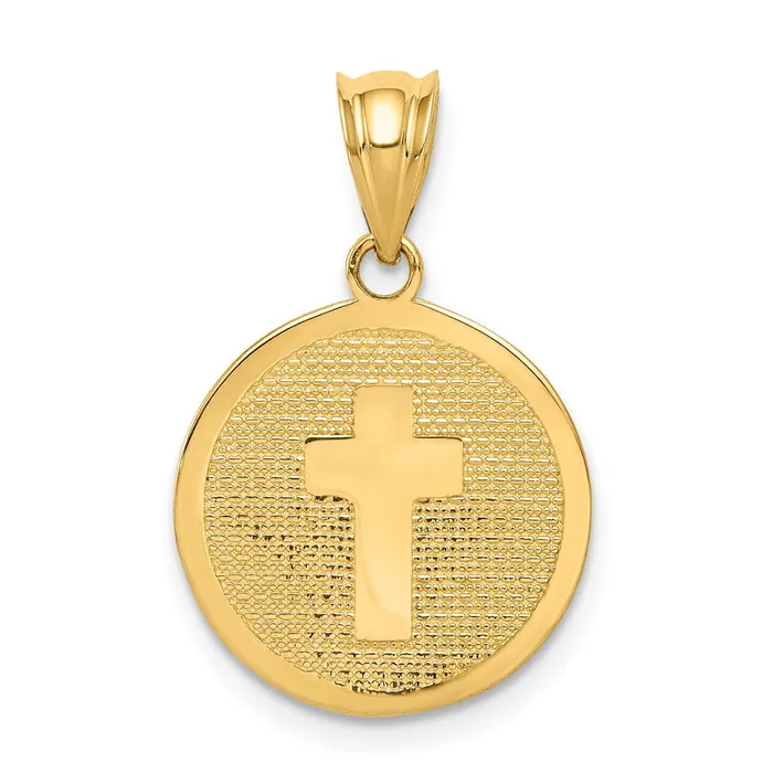 14k Yellow Gold Reversible Cross 1st Holy Communion Charm Goldia Charm Necklaces 14k Yellow Gold Reversible Cross 1st Holy Communion Charm Goldia Charm Necklaces