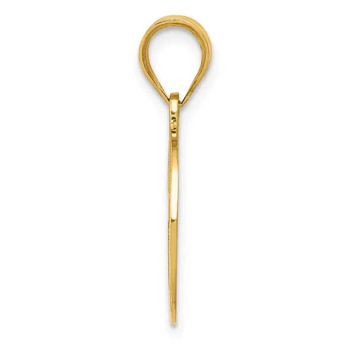 14k Yellow Gold Reversible Cross 1st Holy Communion Charm Goldia Charm Necklaces