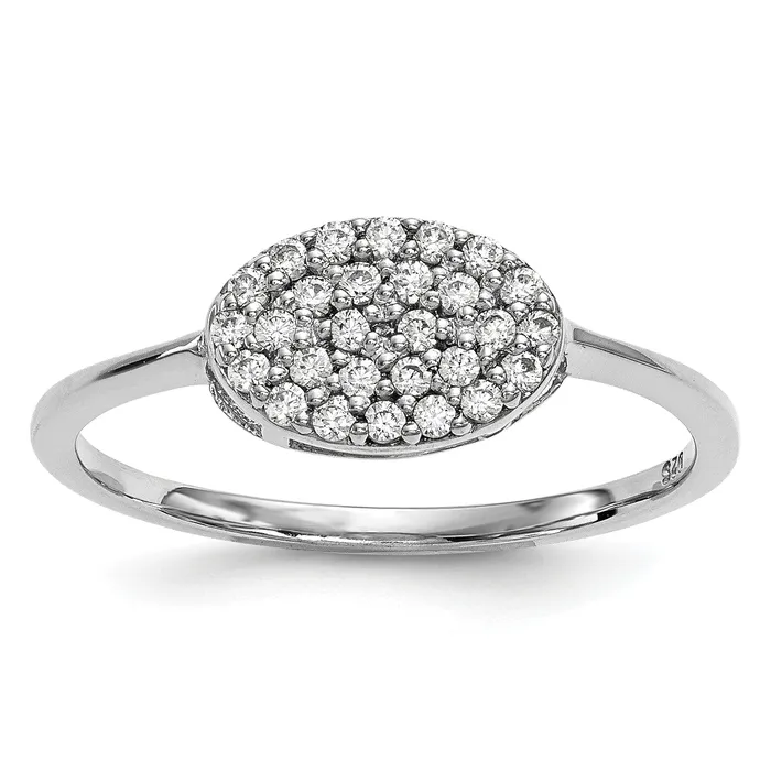 14kw Diamond Cluster Oval Ring Goldiacom Rings