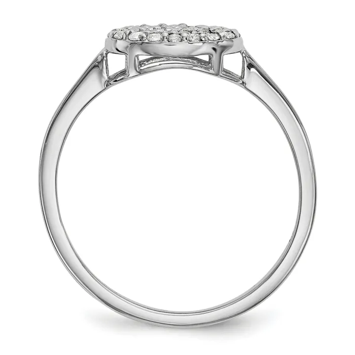 14kw Diamond Cluster Oval Ring Goldiacom Rings