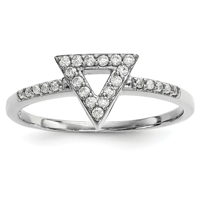 14kw Diamond Triangle Ring Goldiacom Rings