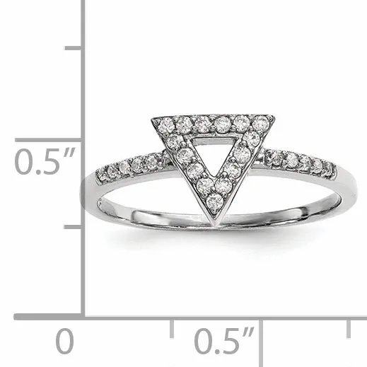 14kw Diamond Triangle Ring Goldiacom Rings