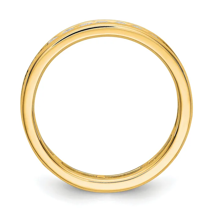1Ct Natural Diamond Womens Eternity Wedding Band Ring in 14k Yellow Gold Goldiacom Rings