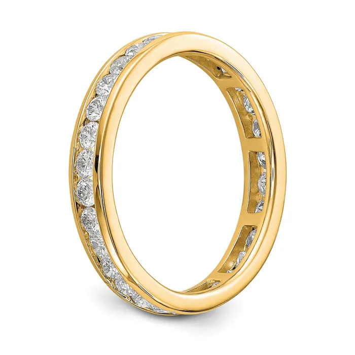 1Ct Natural Diamond Womens Eternity Wedding Band Ring in 14k Yellow Gold Goldiacom Rings