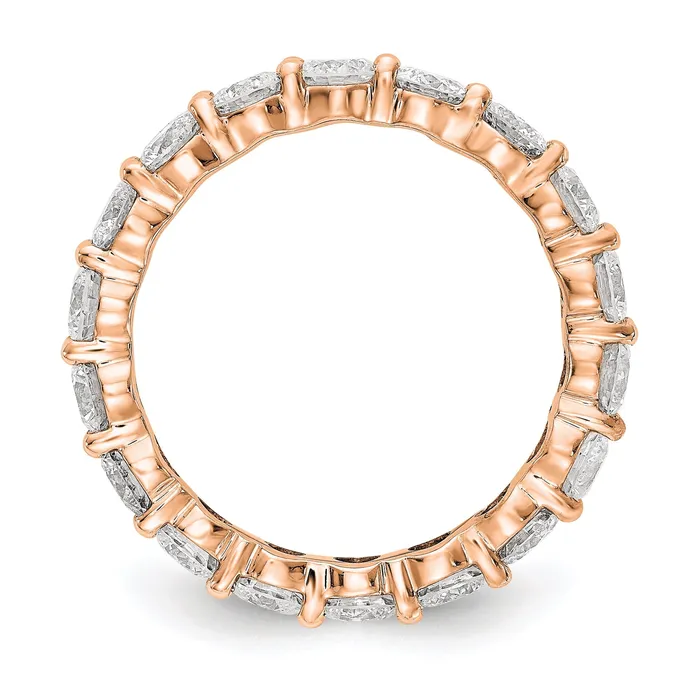 30 Ct Natural Diamond Womens Eternity Anniversary Wedding Band Ring in 14k Rose Pink Gold Goldiacom Rings