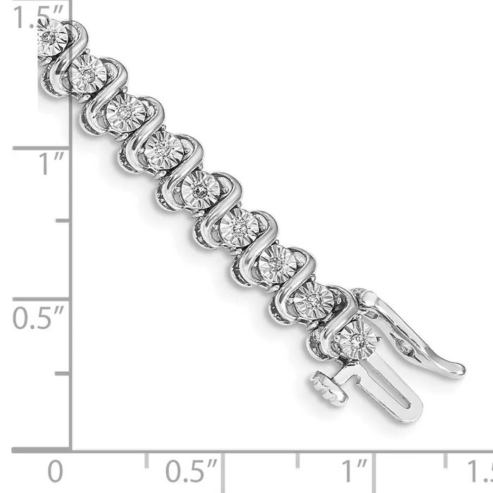 Bracelets goldiaca 14k White Gold Natural Diamond Bracelet