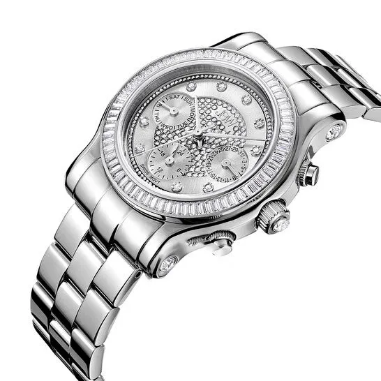 Bracelets JMS always Original JBW Laurel Silver MultiFunction Diamond Dial Steel Bracelet Ladies Watch J6330B Bracelets JMS always Original JBW Laurel Silver MultiFunction Diamond Dial Steel Bracelet Ladies Watch J6330B
