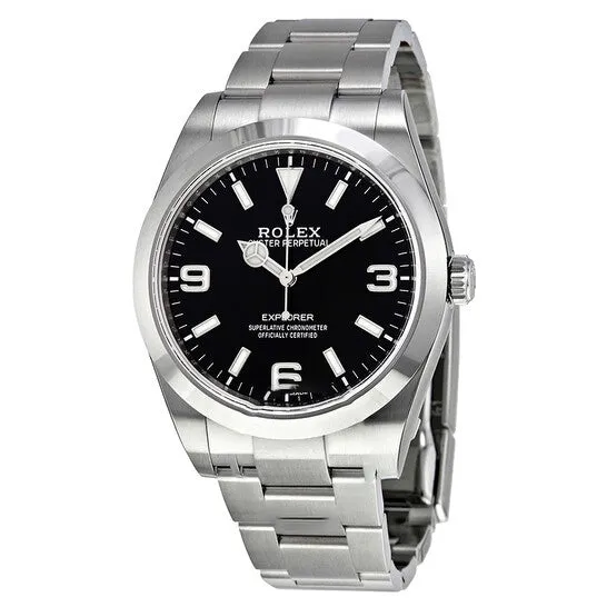 Bracelets JMS always Original PreOwned Rolex Explorer Black Dial Stainless Steel Oyster Bracelet Automatic Mens Watch 214270BKASO Bracelets JMS always Original PreOwned Rolex Explorer Black Dial Stainless Steel Oyster Bracelet Automatic Mens Watch 214270BKASO