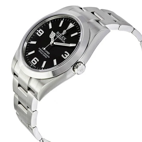 Bracelets JMS always Original PreOwned Rolex Explorer Black Dial Stainless Steel Oyster Bracelet Automatic Mens Watch 214270BKASO Bracelets JMS always Original PreOwned Rolex Explorer Black Dial Stainless Steel Oyster Bracelet Automatic Mens Watch 214270BKASO
