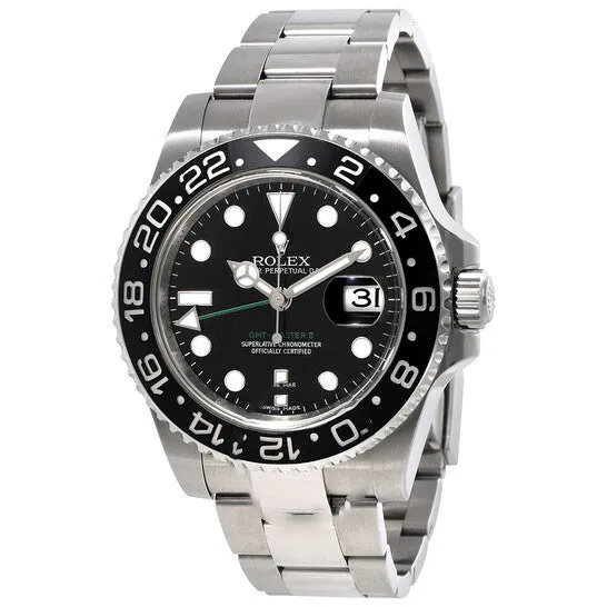 Bracelets JMS always Original Preowned Rolex GMT Master II Black Index Dial Oyster Bracelet Steel Mens Watch 116710LN Bracelets JMS always Original Preowned Rolex GMT Master II Black Index Dial Oyster Bracelet Steel Mens Watch 116710LN