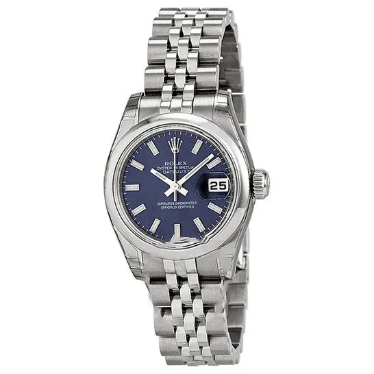 Bracelets JMS always Original Rolex Lady Datejust 26 Blue Dial Stainless Steel Jubilee Bracelet Automatic Watch 179160BLSJ