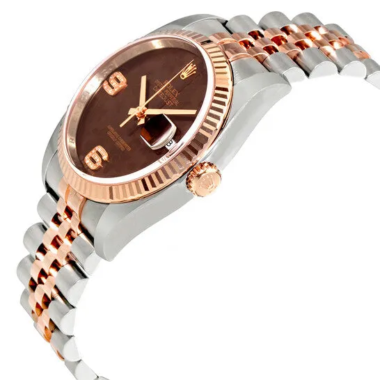 Bracelets JMS always Original Rolex Oyster Perpetual Datejust Chocolate Floral Motif Dial Automatic Ladies Stainless Steel and 18kt Everose Gold Watch 116231CHFDAJ Bracelets JMS always Original Rolex Oyster Perpetual Datejust Chocolate Floral Motif Dial Automatic Ladies Stainless Steel and 18kt Everose Gold Watch 116231CHFDAJ