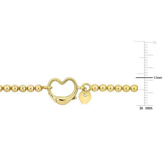 Bracelets Original Amour Paper Clip Link Bracelet in Yellow Plated Sterling Silver with Heart Clasp JMS always Bracelets Original Amour Paper Clip Link Bracelet in Yellow Plated Sterling Silver with Heart Clasp JMS always