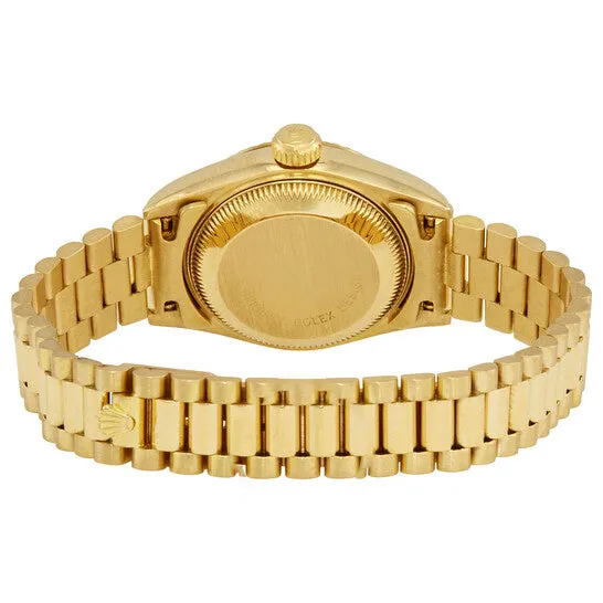 Bracelets Original Preowned Preowned Rolex Datejust Champagne Dial President Bracelet Ladies Watch 69178CDP JMS always Bracelets Original Preowned Preowned Rolex Datejust Champagne Dial President Bracelet Ladies Watch 69178CDP JMS always