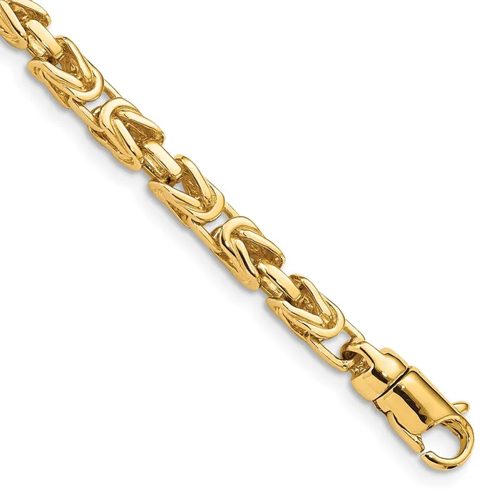 Bracelets Solid 14K Yellow Gold 9 inch 41mm Hand Polished Byzantine Link with Lobster Clasp Bracelet MDS Bracelets Solid 14K Yellow Gold 9 inch 41mm Hand Polished Byzantine Link with Lobster Clasp Bracelet MDS