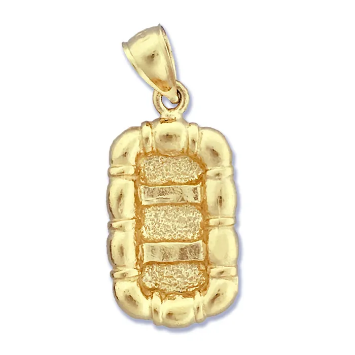 Charm Necklaces 14K Gold 3D Raft Charm Goldia
