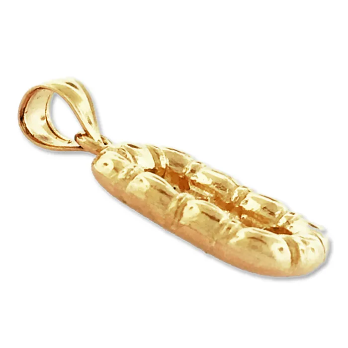 Charm Necklaces 14K Gold 3D Raft Charm Goldia